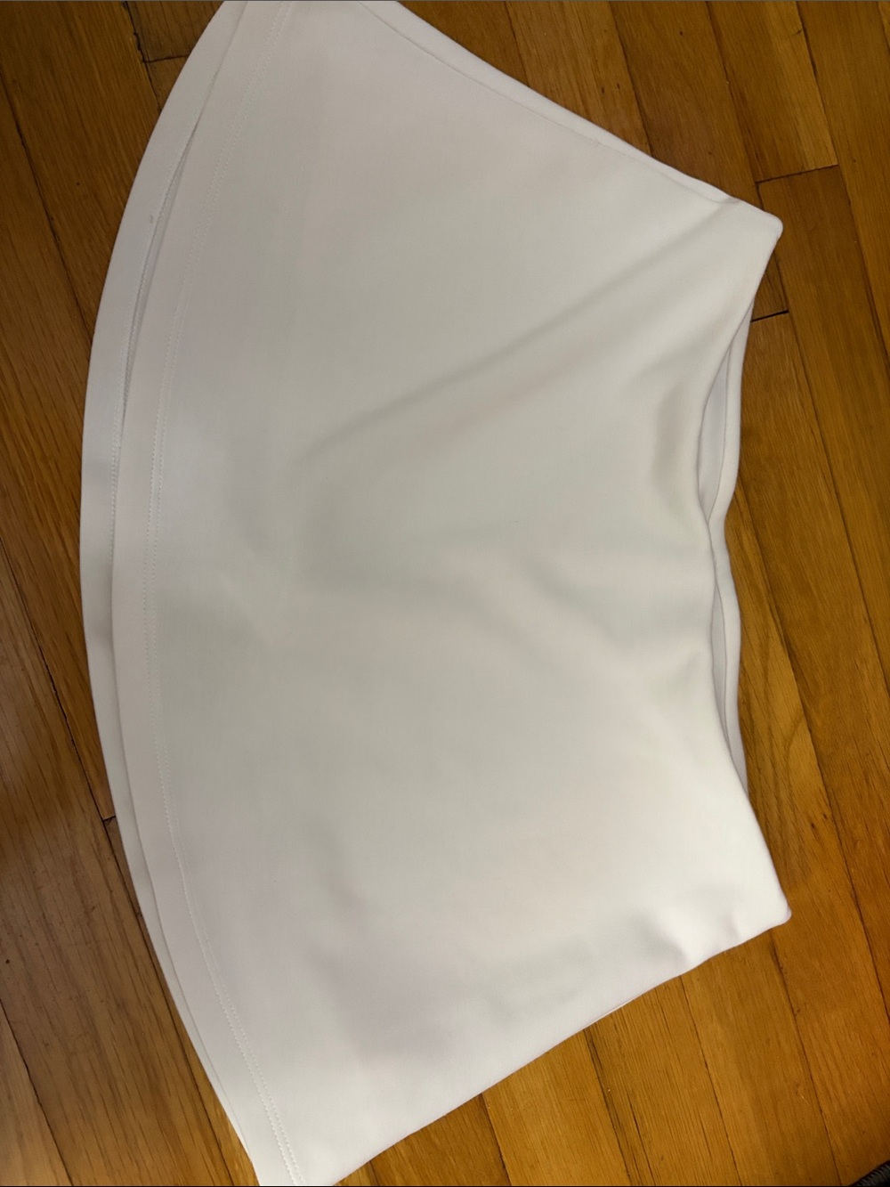 Crisp White Mini Skirt - Clean A-Line Design